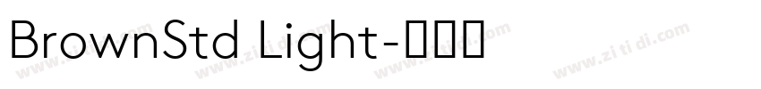 BrownStd Light字体转换